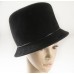Jennifer Lopez Black Felt Hat w/black patent leather ban Jennifer Lopez Black Felt Hat w/black patent leather ban