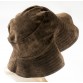 Brown Suede Floppy Hat