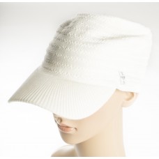 Fitted Creme wide rim Sweater Cap Fitted Creme wide rim Sweater Cap