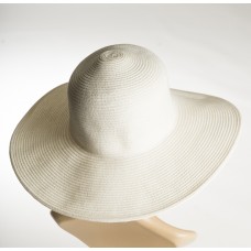 White Flare Straw Hat
