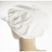 White Cotton Cap w/button top