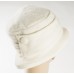 White Wool Hat w/what ban and button