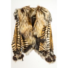 Leopard Fur Coat Tan/Brown