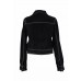 Black Suede Coat w/zippers