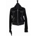 Black Suede Coat w/zippers