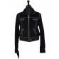 Black Suede Coat w/zippers
