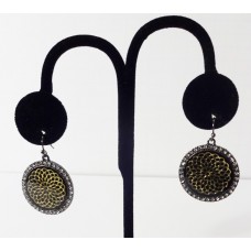 Metal Coin w/Rhinestone Around Coin