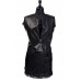 2pc Black Vest and Skirt