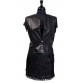 2pc Black Vest and Skirt