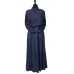 2pc Blue Suede Skirt