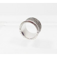 Silver Ring w/black marcasite