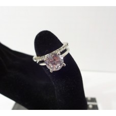 Zirconia Band Double Engagement + Band