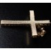 All Gold Cross with Topaz Swarovski Crystals Napkin Holder