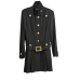 Black Gold Button Coat