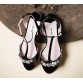 Miu-Miu Black Patent Leather Sandal