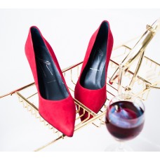 Donald Pliner - Red Suede 4" Heel