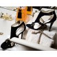 Guess Black Suede Open Toe Shoe