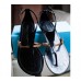 Black and Gold Plastic Sandal