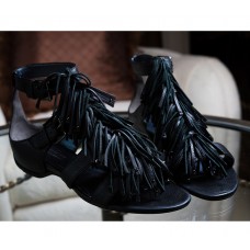 Kenneth Cole - Black Leather Ankle Sandal Kenneth Cole - Black Leather Ankle Sandal