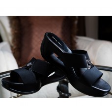 Calvin Klein - Black Leather Wedge Heel Calvin Klein - Black Leather Wedge Heel