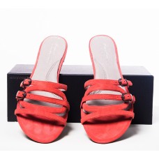 Kenneth Cole Suede Red Coral Sandal