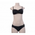 Black Gold Trim 2pc Swimsuit