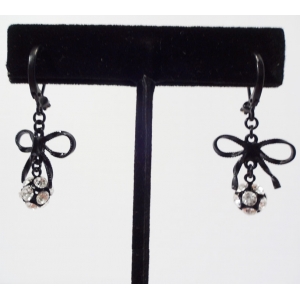 Black Bow tie w/Rhinestone