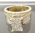 14 Karat Gold Ring w/round diamonds w/baguettes