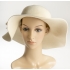 Creme Wool Floopy Hat w/bow on the side
