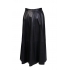 Soft Leather Long Black Skirt