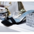 Norman Rupli - Black Fabric Strap and Clear Open Toe Sandal