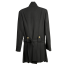 Black Gold Button Coat