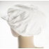 White Cotton Cap w/button top
