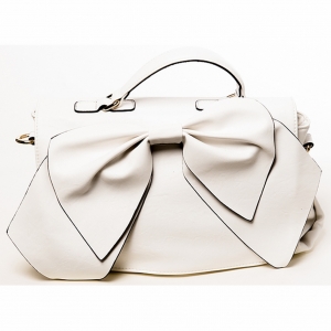White handbag with Bow
