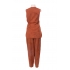 Suede Vest Suit