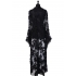 Black Leather Lace Sequiens Swing