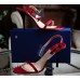 Stuart Weitzman - Red and Clear Patent Leather 5" Black Heel Stuart Weitzman - Red and Clear Patent Leather 5" Black Heel