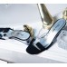 Norman Rupli - Black Fabric Strap and Clear Open Toe Sandal Norman Rupli - Black Fabric Strap and Clear Open Toe Sandal