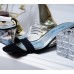 Norman Rupli - Black Fabric Strap and Clear Open Toe Sandal Norman Rupli - Black Fabric Strap and Clear Open Toe Sandal