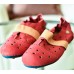 Red Suede Flats